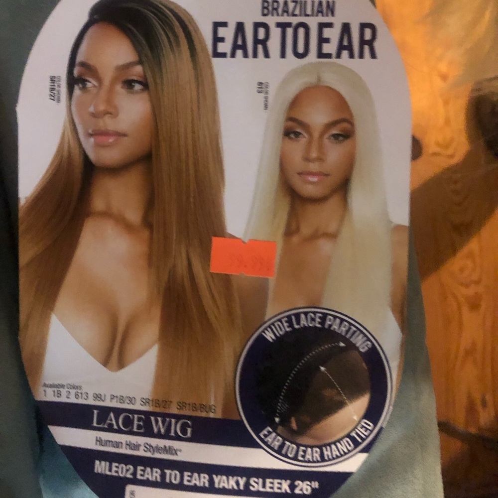 Blonde wig never worn.